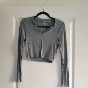 Women's Green Long Sleeve Top